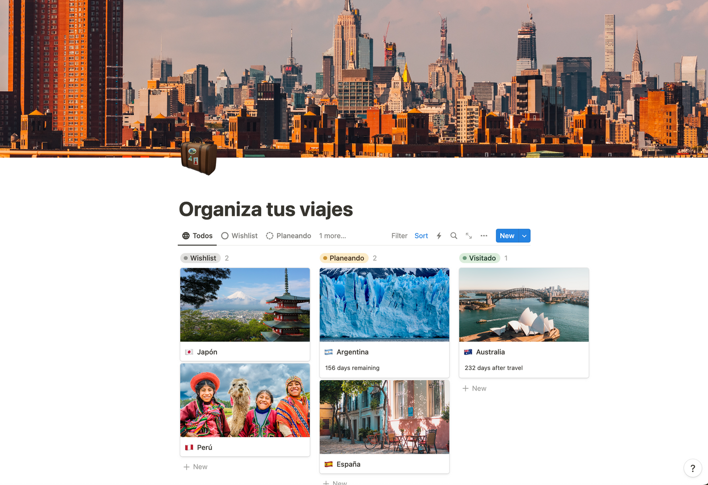 Template de Notion: Organiza Tus Viajes