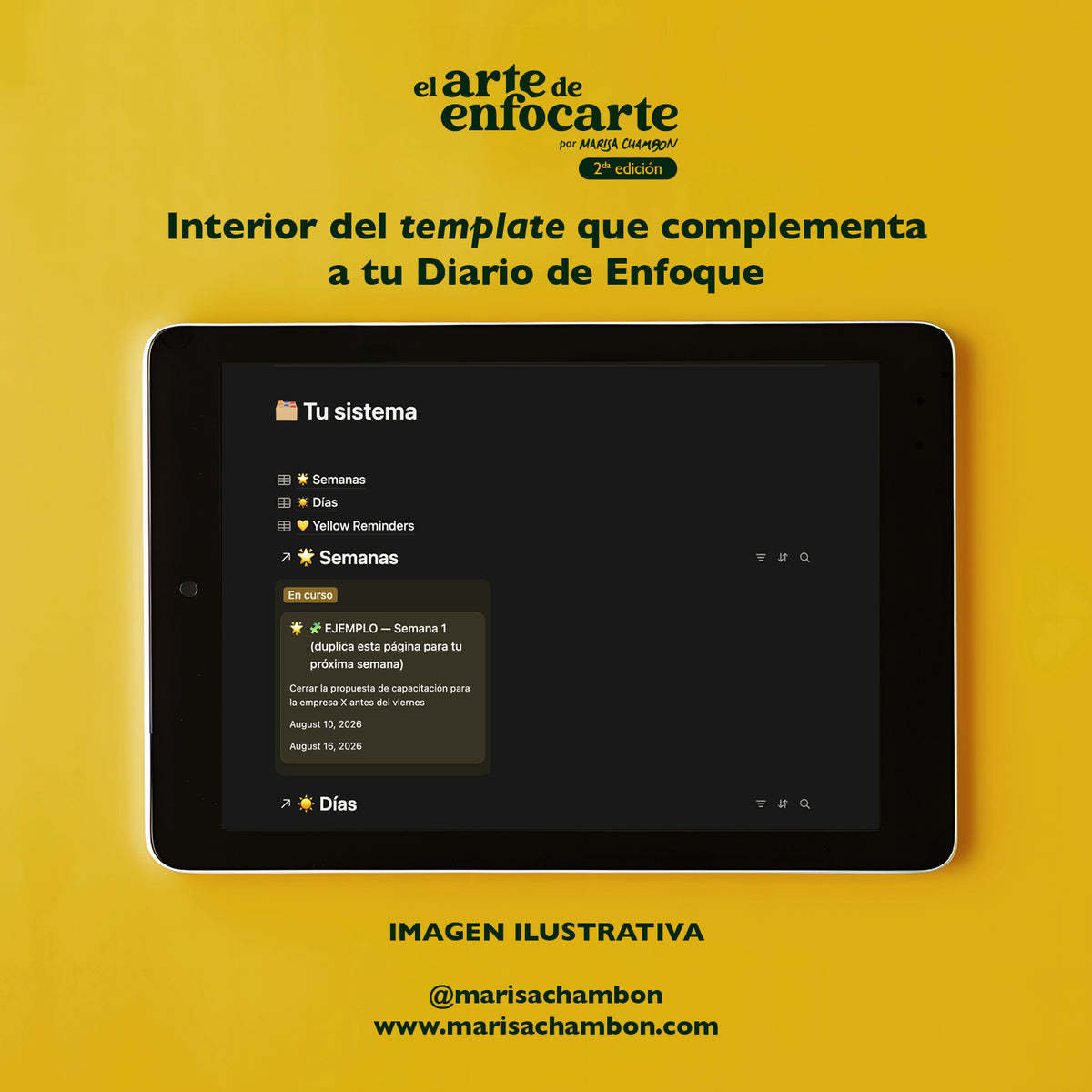 Template de Notion: El complemento digital de tu Diario de Enfoque