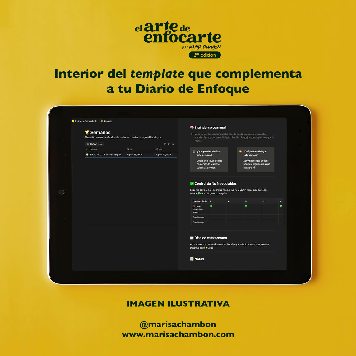 Template de Notion: El complemento digital de tu Diario de Enfoque
