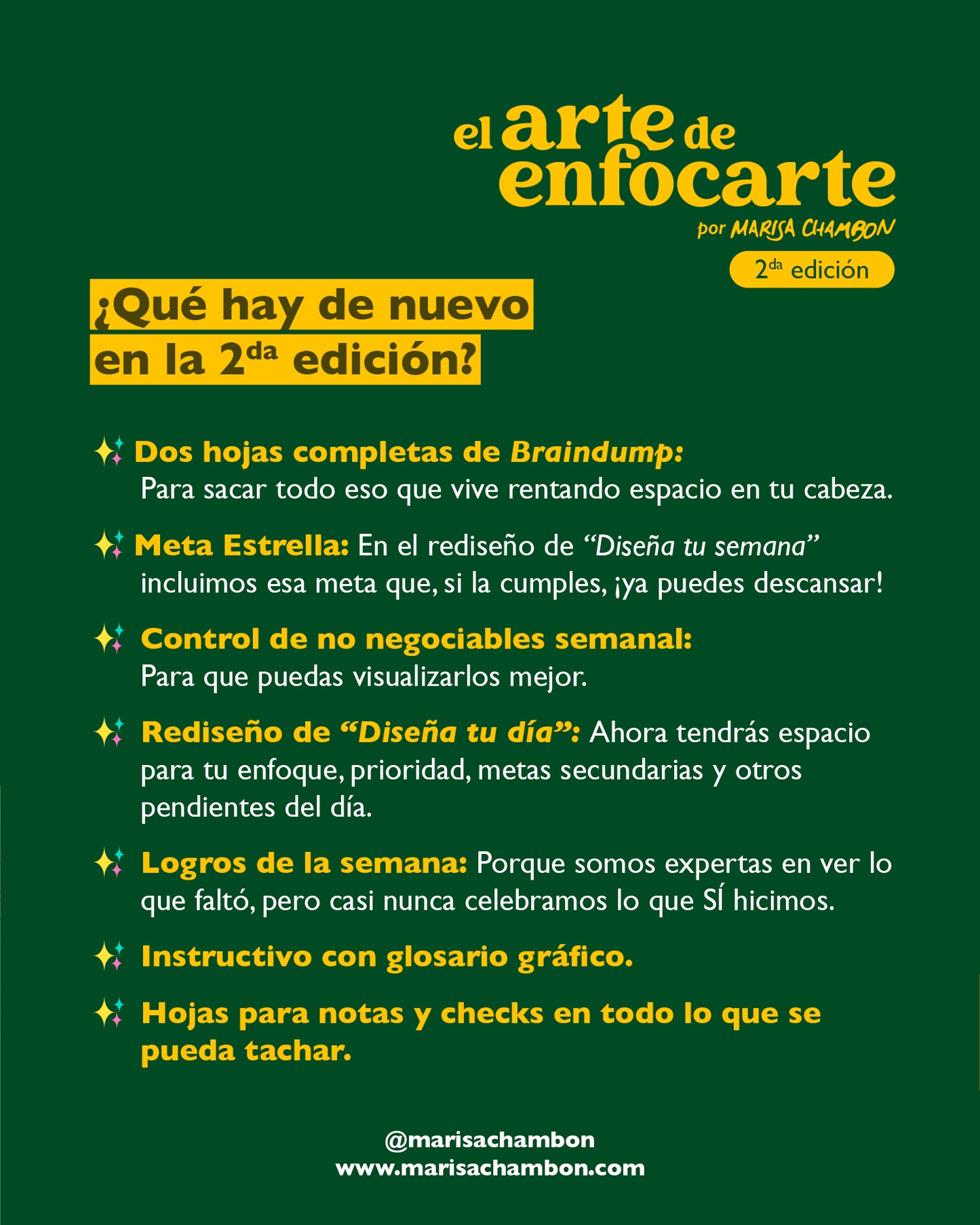 El Arte de Enfocarte: Diario de enfoque (2da edición)